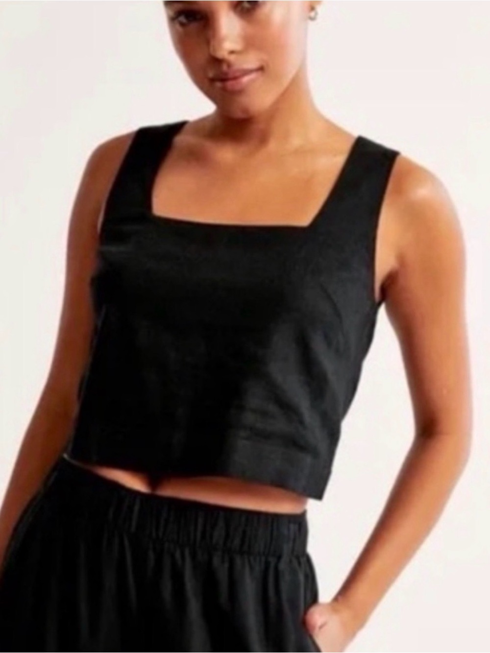 Abercrombie Square-Neck Crop Top